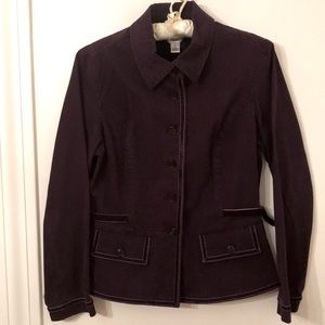 Talbots deep purple blazer SZ 8P pet/smoke free home